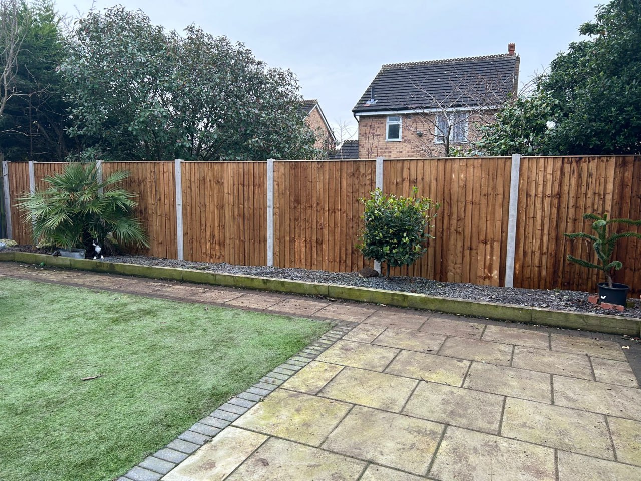 Professional garden fence installation